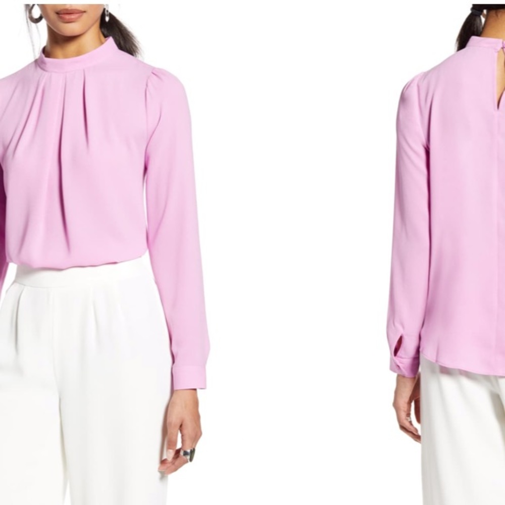 Halogen Pleat Front Blouse